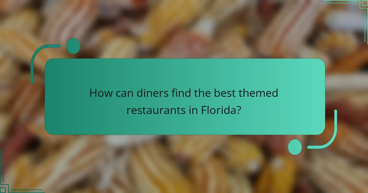How can diners find the best themed restaurants in Florida?
